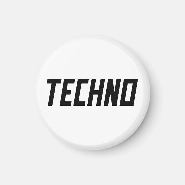 Techno Music Magnet (Front)