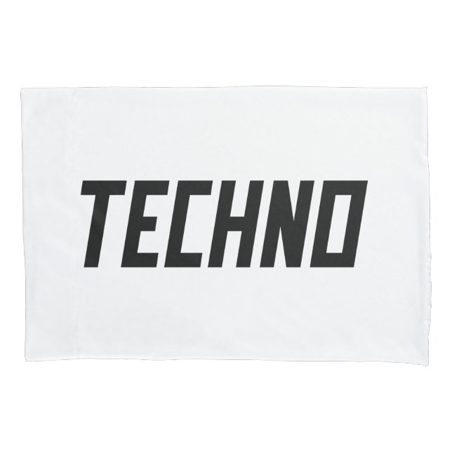 Techno Music Pillow Case (Front)