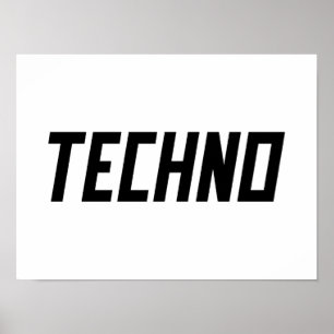 Techno Music Poster
