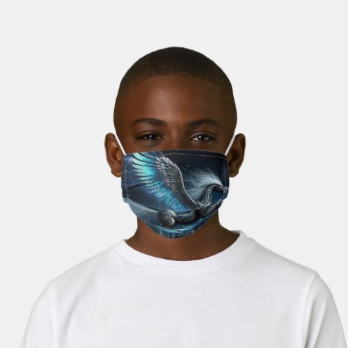  Techno Pegasus  Kids Cloth Face Mask
