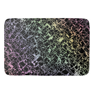 techno rainbo : bath mat