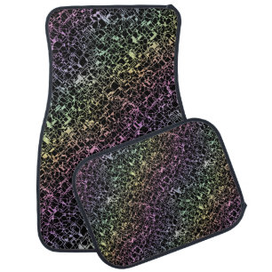 techno rainbo : car floor mat