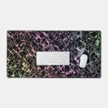 techno rainbo : desk mat