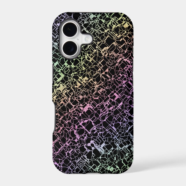 techno rainbo : iPhone case (Back)