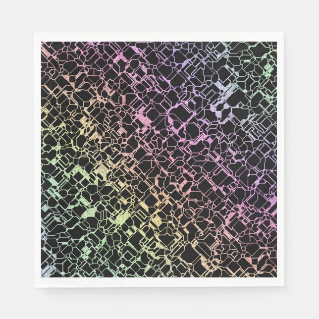 techno rainbo : napkins (Front)