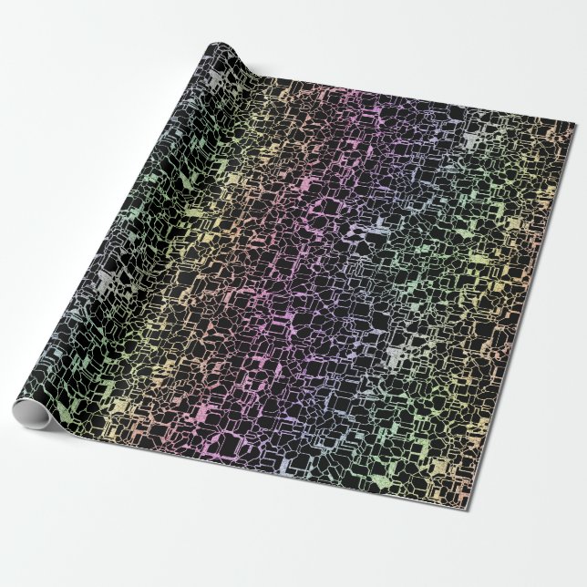 techno rainbo : wrapping paper (Unrolled)