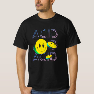 Techno Rave Acid Smile Party House Goa Trip T-Shirt