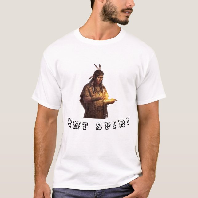 Techno Shaman T-Shirt Series Men's Basic T-Shirt (Front)