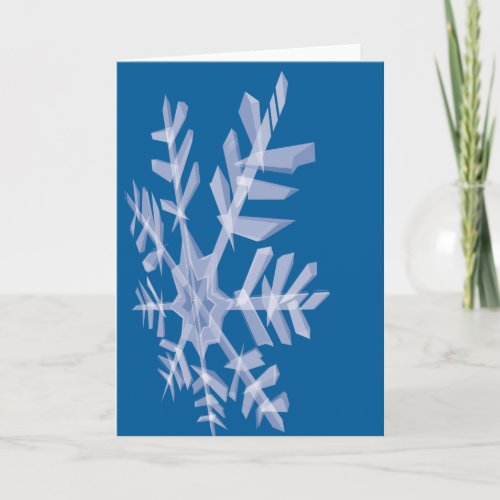 Techno Snowflake Card