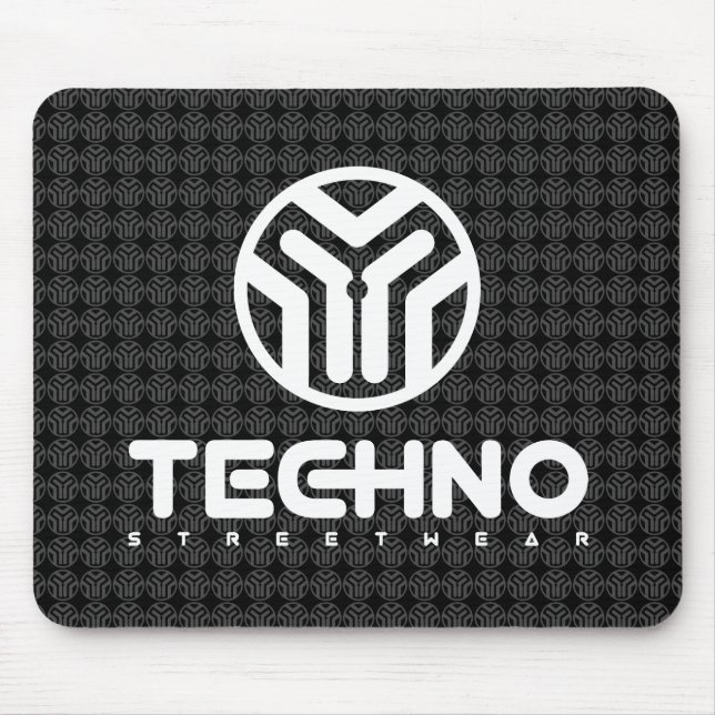 Techno Streetwear - Logo - Mouse Pad (Front)