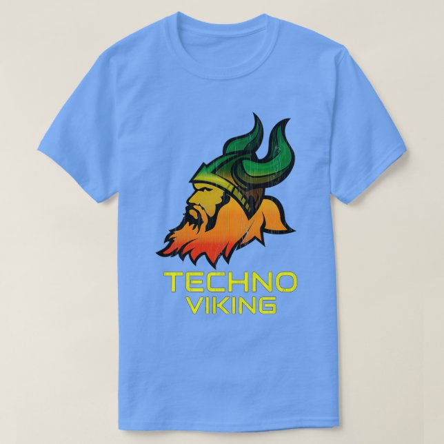 Techno Viking Hard Dance T-Shirt (Design Front)