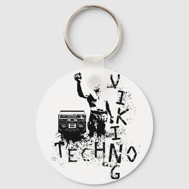 Techno Viking Keychain (Front)