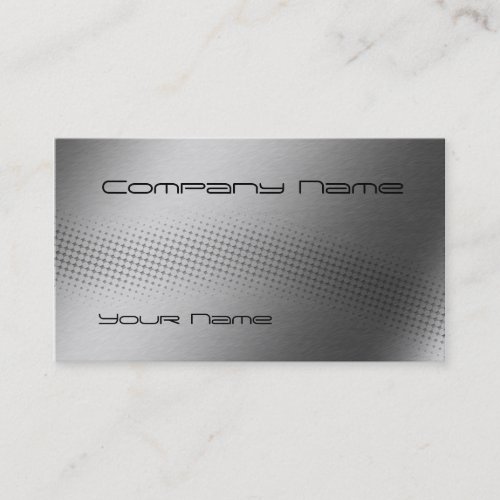 Techno Wave - steel Business Card Template