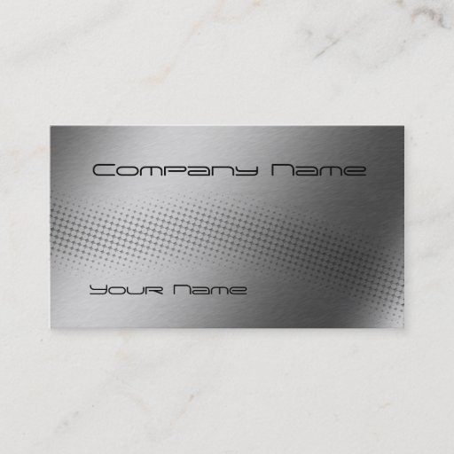 Customizable Techno Wave - steel Business Card Template