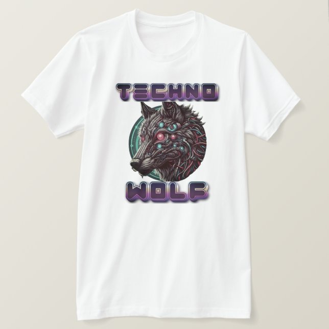 Techno Wolf T-Shirt (Design Front)