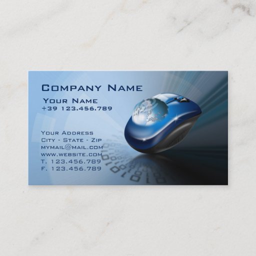 Customizable Technological background business card