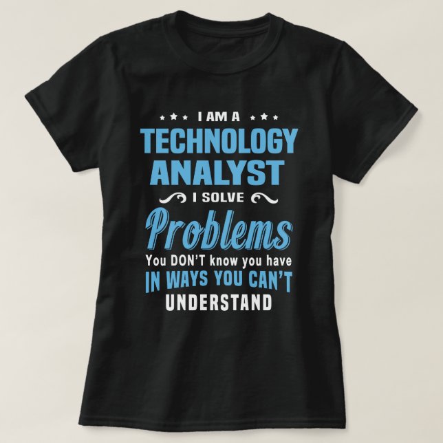 Technology Analyst T-Shirt (Design Front)