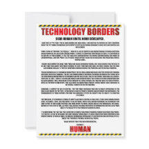 TECHNOLOGY BORDERS MESSAGE
