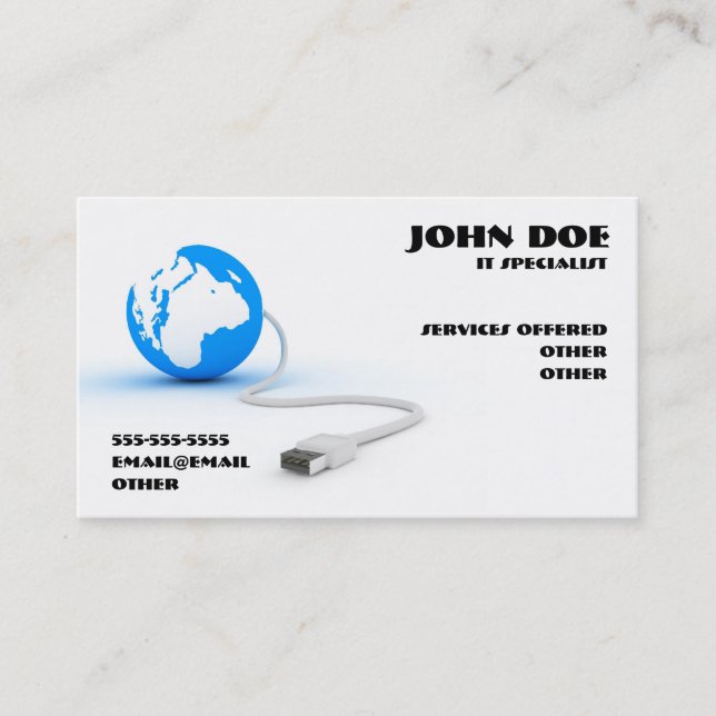 Technology Business card (Front)
