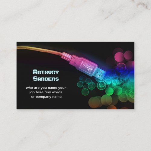 technology business card