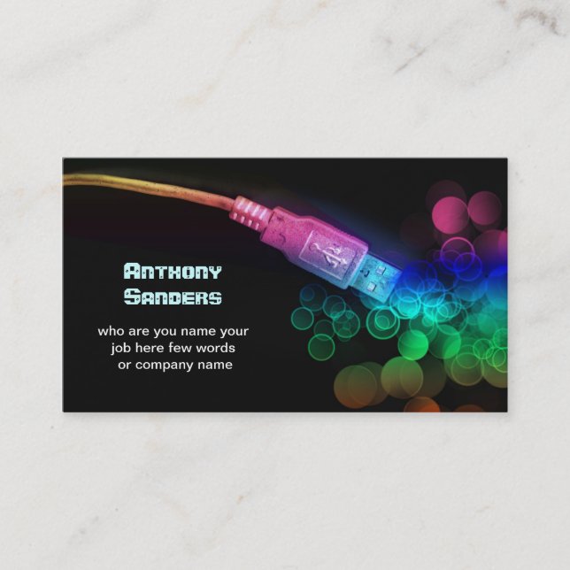 technology business card (Front)