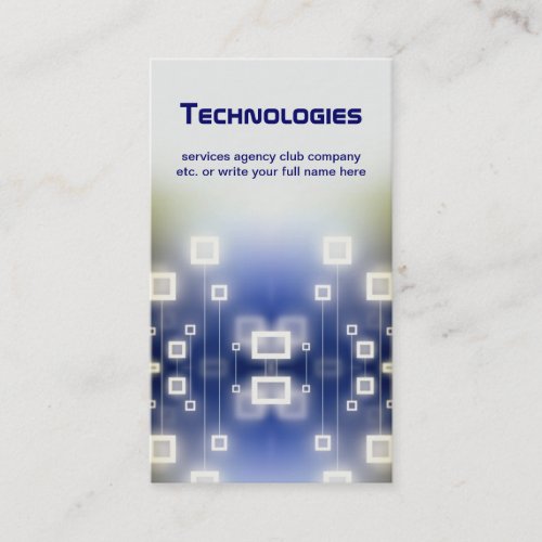technology business card