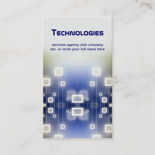 Customizable technology business card