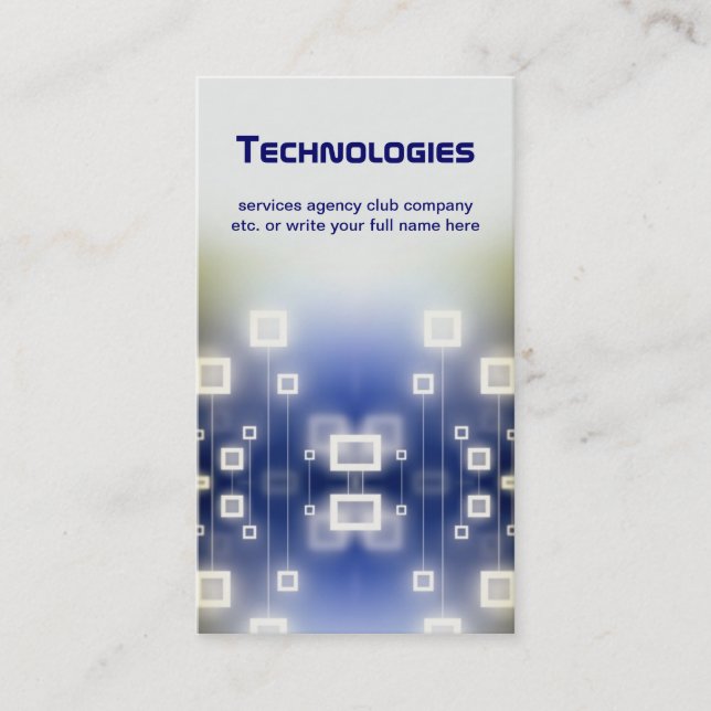 technology business card (Front)