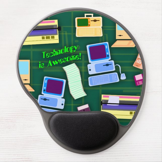 Technology can be Awesome Gel Mouse Pad (Front)