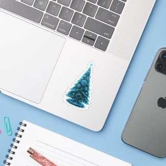 Technology Christmas Tree Sticker