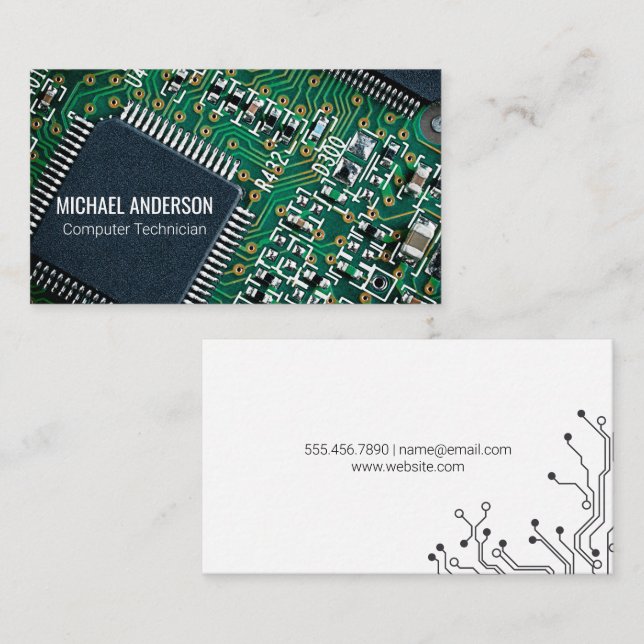 Technology | Circuit Board Business Card (Front/Back)