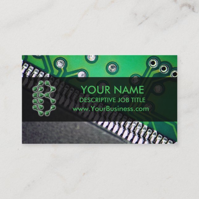 Technology Company Business Card (Front)