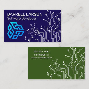 Technology Computer Hardware   Modern Logo Business Card