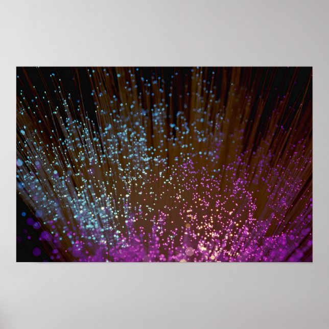 Technology, fiber-optic strands poster (Front)