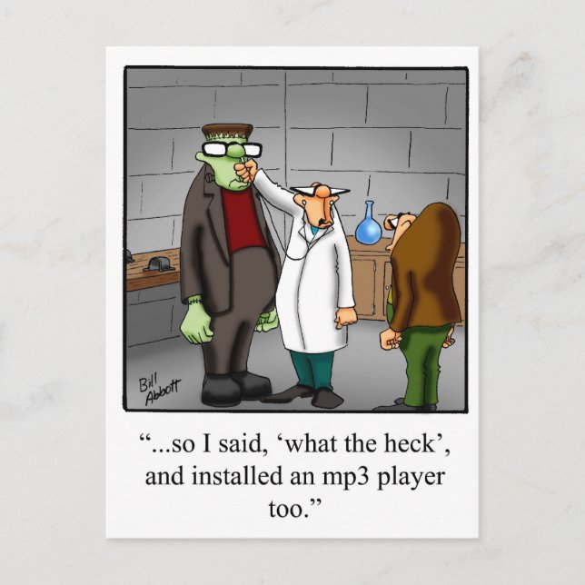 Technology Humor Postcard (Front)