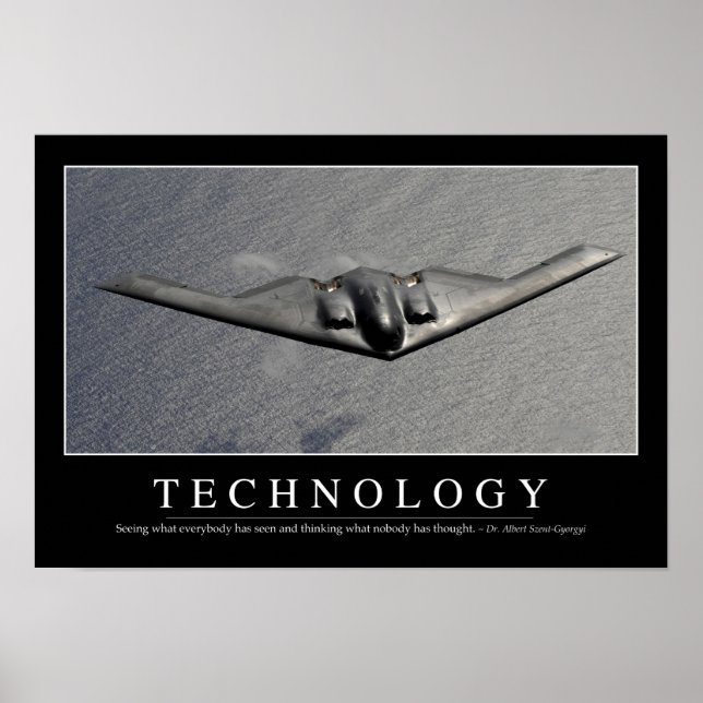Technology: Inspirational Quote Poster (Front)