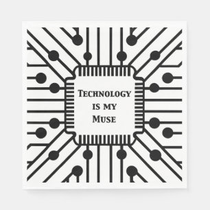 Technology is My Muse Napkins