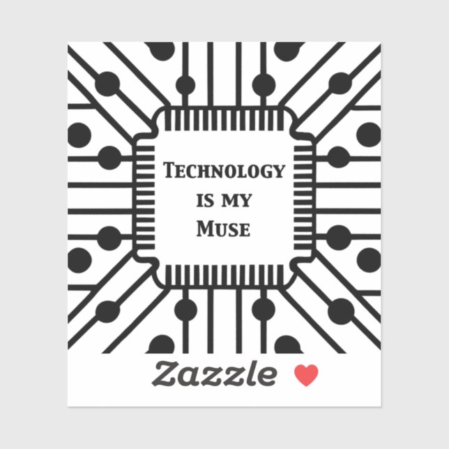 Technology is My Muse Sticker (Sheet)