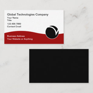 Technology Logo Unique Business Cards 