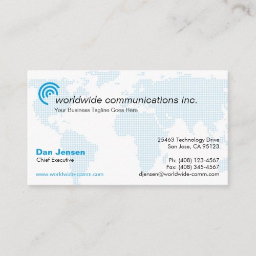 Technology or Communications Business Card