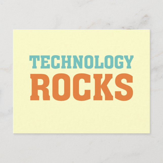 Technology Rocks Postcard (Front)