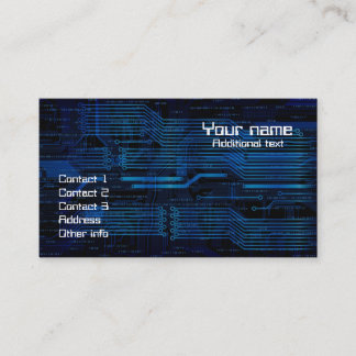 Technology style business card