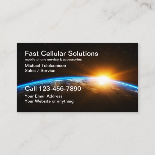Technology Telecom Services Business Card