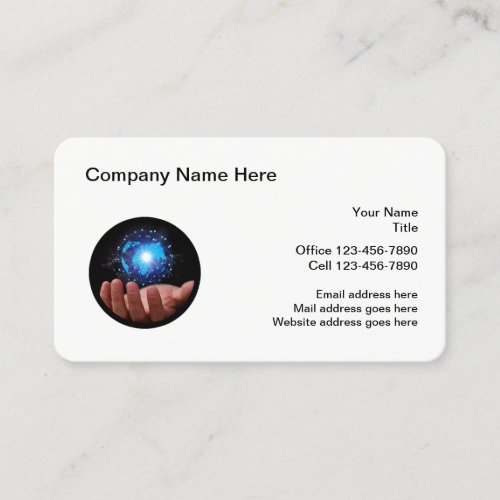 Technology Theme Business Cards