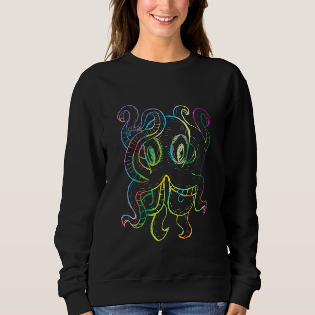 Technopagan Techno Kitten Adventure Environmental  Sweatshirt (Front)