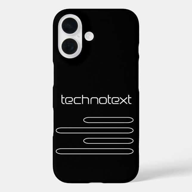 Technotext Techno Text Logo Case-Mate iPhone Case (Back)