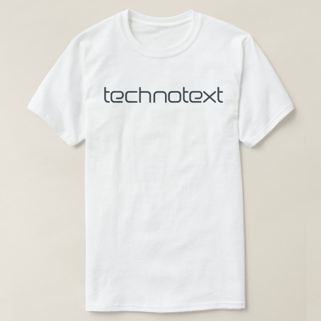 Technotext Techno Text T-shirt (Design Front)