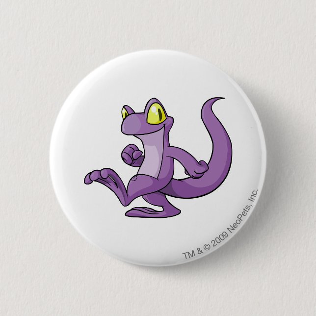 Techo Purple Pinback Button (Front)