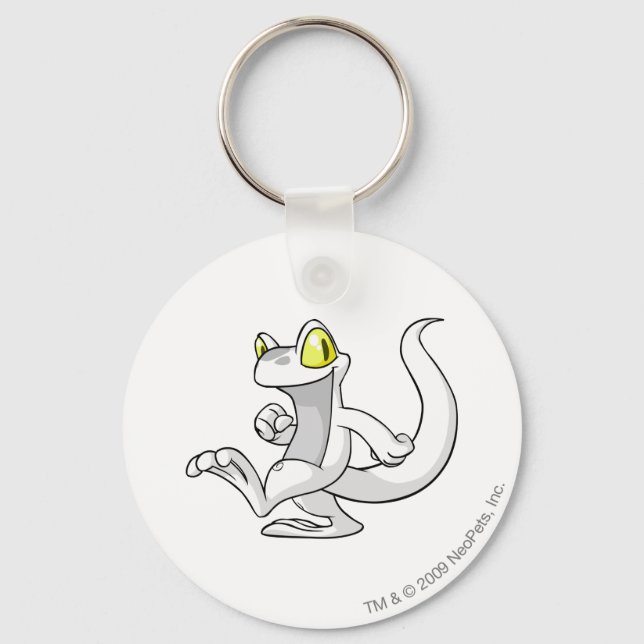 Techo White Keychain (Front)