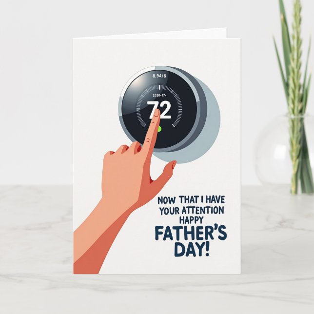 Techy Happy Fathers Day Card (Front)